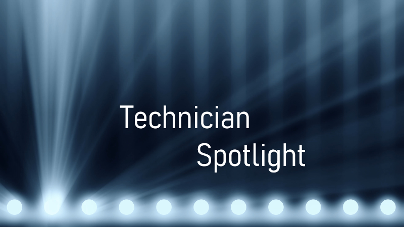 photo highlighting the article is a technician spotlight