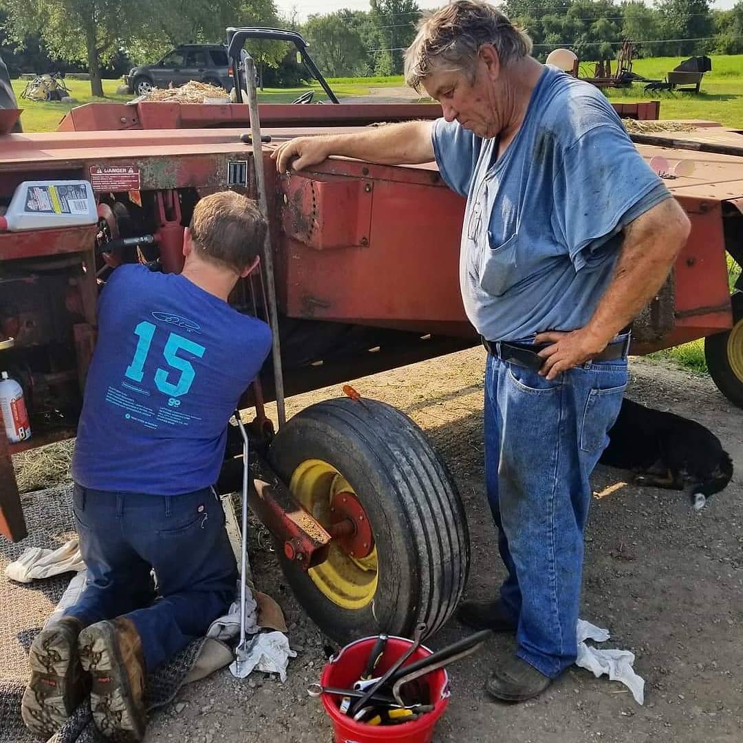 Dad and Chris for father's Day post