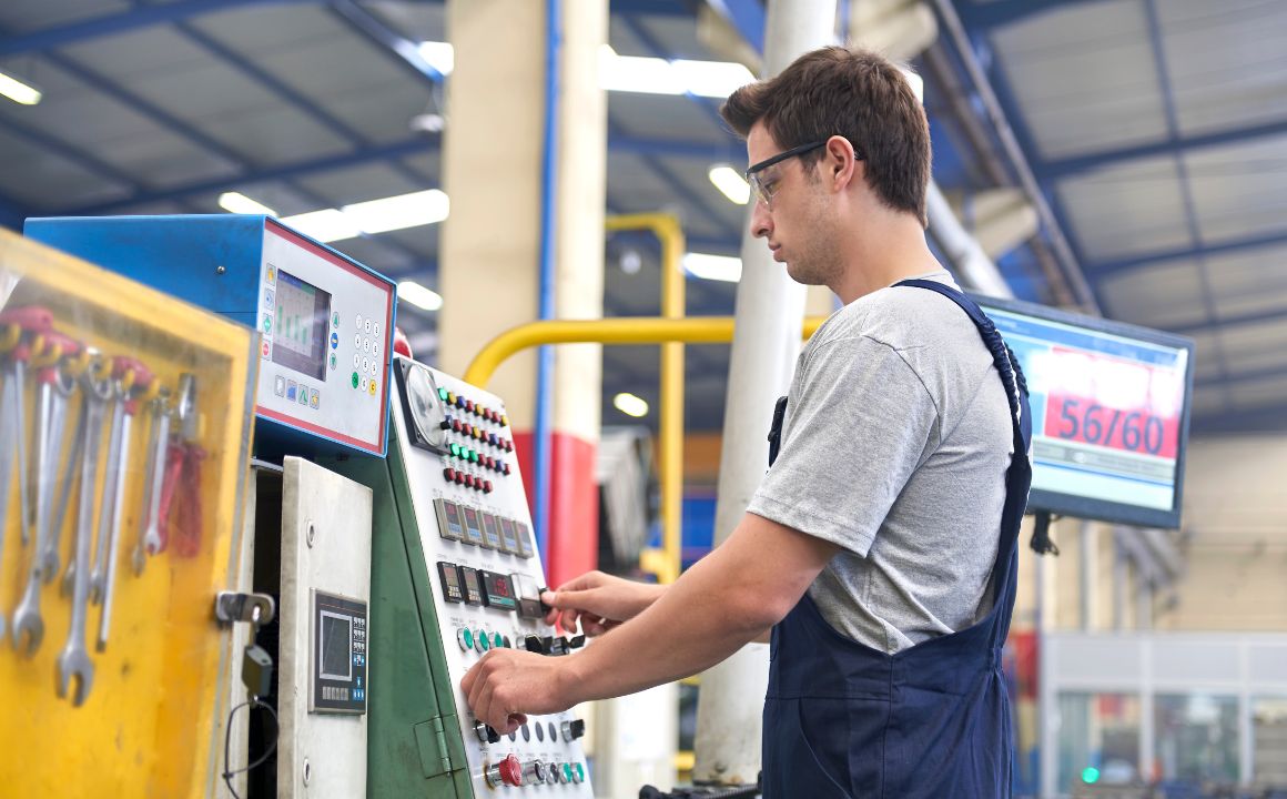 Machine Operator in a factory