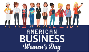 American Business Women's Day Banner