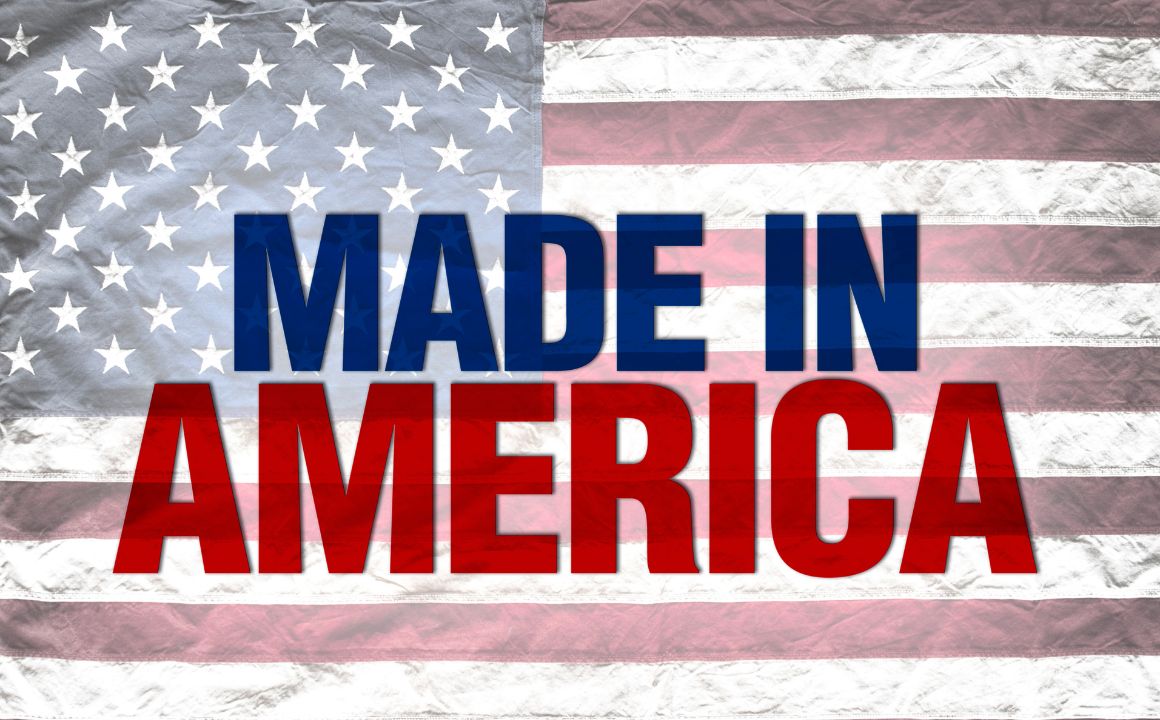 America Flag with Made In America